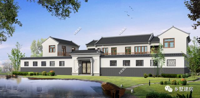 這款中式四合院別墅設(shè)計(jì)圖，秀氣又美觀，住起來相當(dāng)舒適