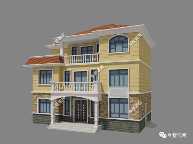 13x9米三層歐式別墅設計圖，設計美觀又大氣，越看越好看