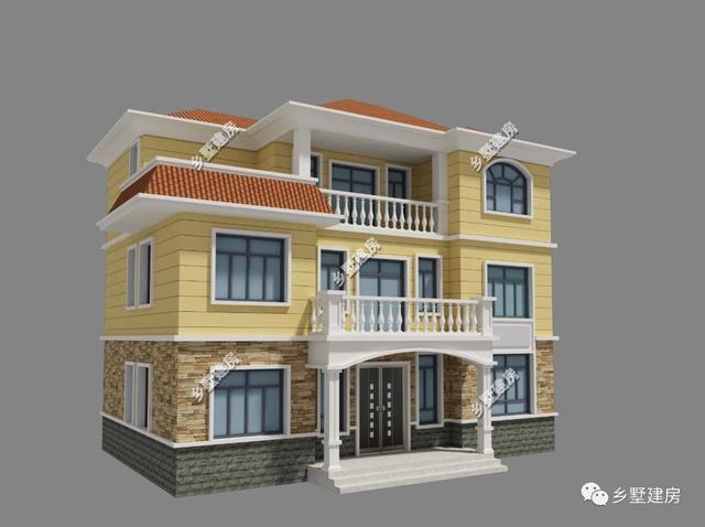 13x9米三層歐式別墅設計圖，設計美觀又大氣，越看越好看