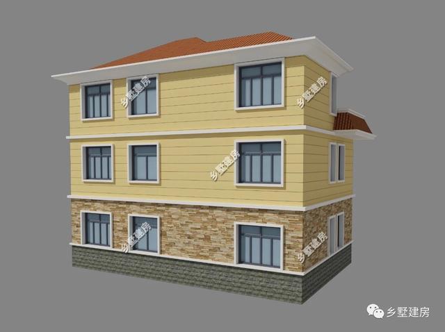 13x9米三層歐式別墅設計圖，設計美觀又大氣，越看越好看