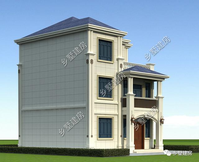 占地94平的三層農村別墅設計圖，霸氣又時尚，漂亮又舒適