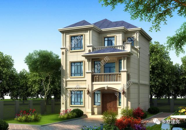 占地94平的三層農村別墅設計圖，霸氣又時尚，漂亮又舒適