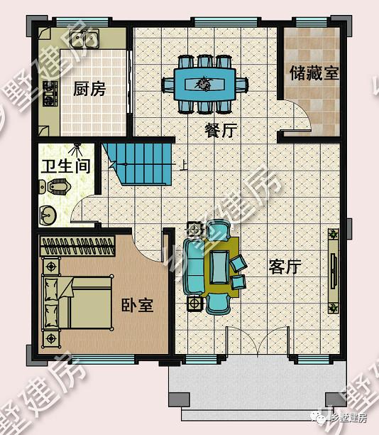 占地94平的三層農村別墅設計圖，霸氣又時尚，漂亮又舒適