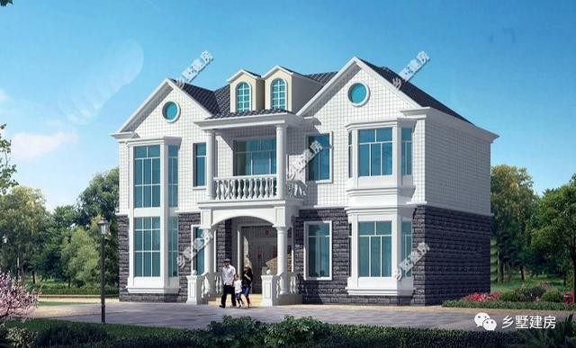 很贊的一款占地面積140平的三層別墅設計圖，滿滿的華麗麗豪宅既視感