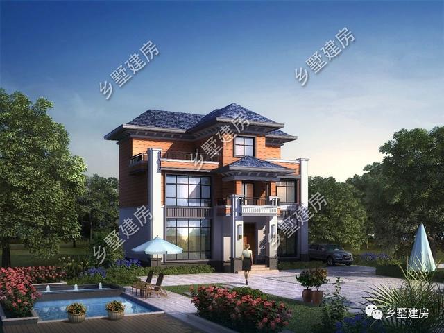 農(nóng)村自建房設(shè)計圖，整棟建筑優(yōu)雅大氣，十分適合廣大農(nóng)村的建房朋友