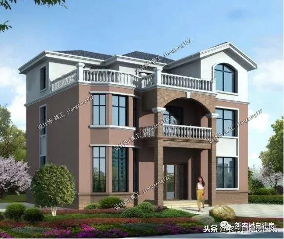 5款三層農村建房別墅設計圖，豪華大氣，外觀經典，三代不過時