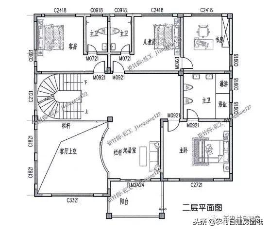 5款三層農村建房別墅設計圖，豪華大氣，外觀經典，三代不過時