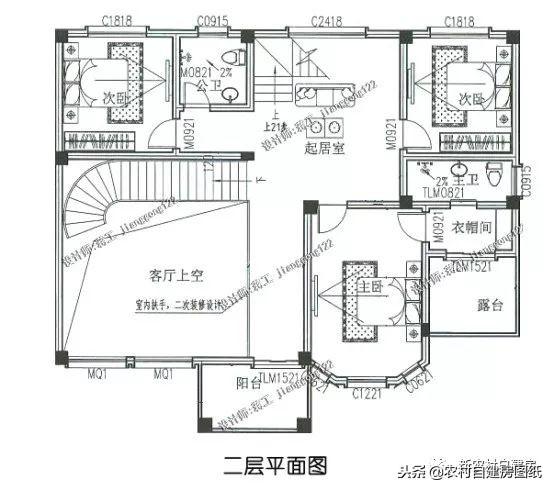 5款三層農村建房別墅設計圖，豪華大氣，外觀經典，三代不過時