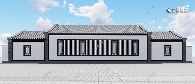農村自建鋼結構四合院別墅設計圖，建一棟是幾代人的福音