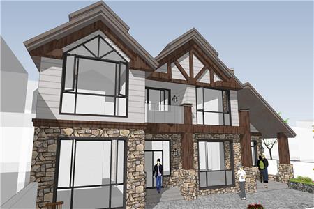 農村美式二層別墅設計圖，簡單樸素，戶型合理