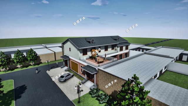 二層美式民宅設計圖，功能設計齊全，根據住戶需求設計