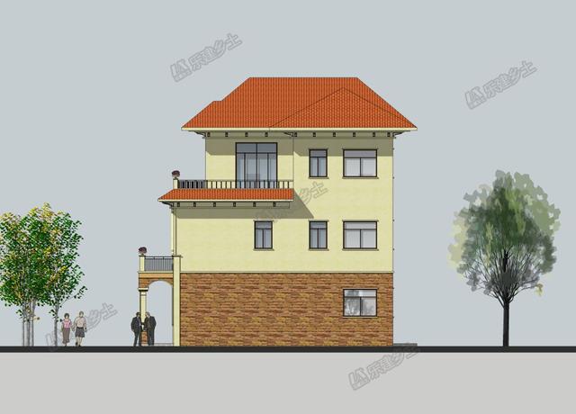 三層歐式別墅設(shè)計(jì)圖，既有恢弘大氣的外觀，又有清新自然的質(zhì)感