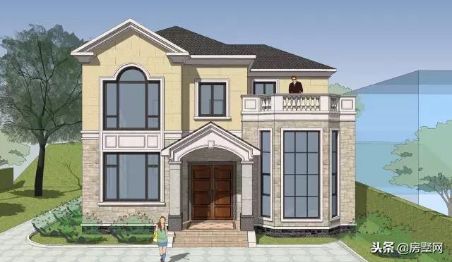 簡約二層別墅設計圖，簡約淡雅，占地不大，戶型緊湊居住舒適