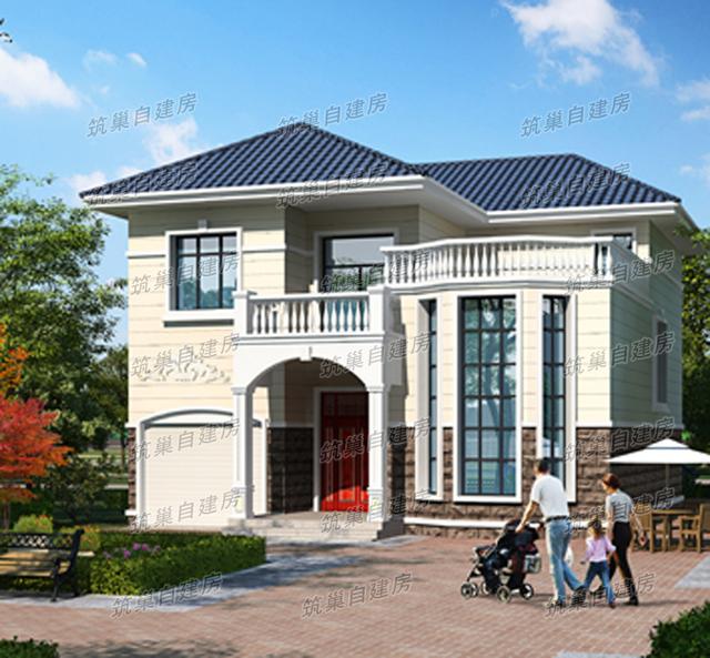 二層農(nóng)村自建房設(shè)計(jì)圖，戶型功能設(shè)計(jì)合理，實(shí)用性較強(qiáng)，非常適合農(nóng)村自建房