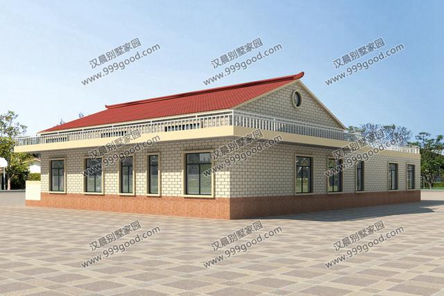 3款一層農村別墅設計圖，大氣的戶型結構，生活功能齊全