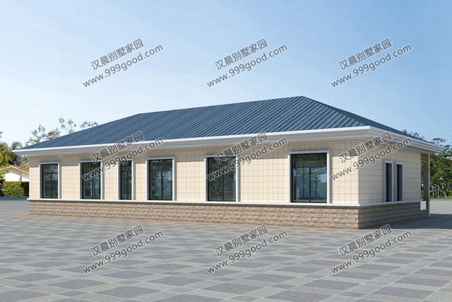 3款一層農村別墅設計圖，大氣的戶型結構，生活功能齊全