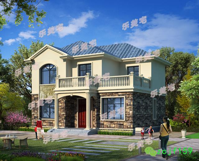 農村二層自建別墅設計圖，精致典雅，戶型簡單合理