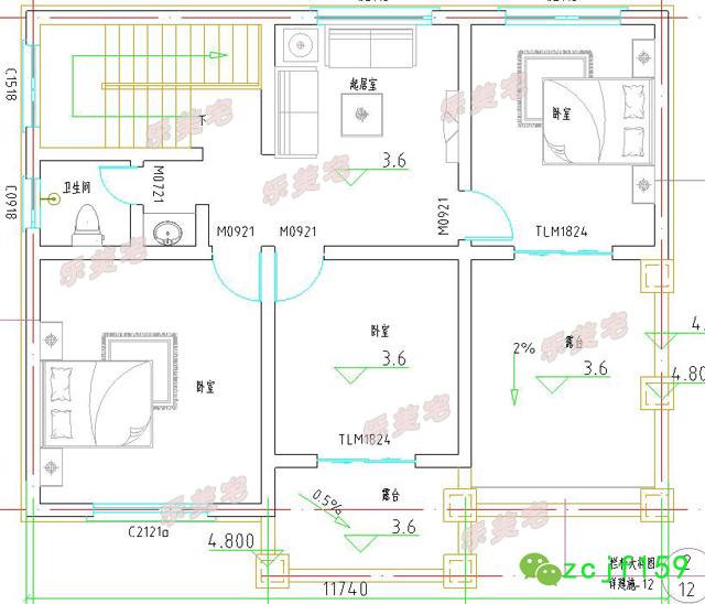 農村二層自建別墅設計圖，精致典雅，戶型簡單合理