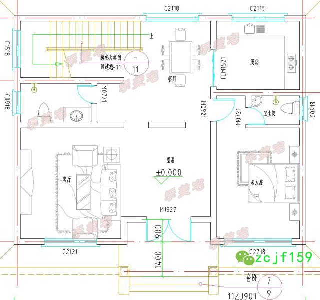 農村二層自建別墅設計圖，精致典雅，戶型簡單合理