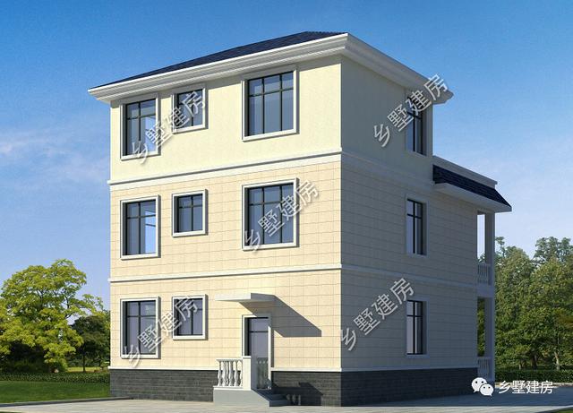 現代風格農村三層別墅設計圖，人人都贊嘆：這真是太漂亮了！