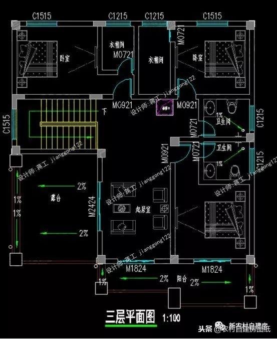 12款帶車庫的農村別墅設計圖紙，每一款都很大氣實用