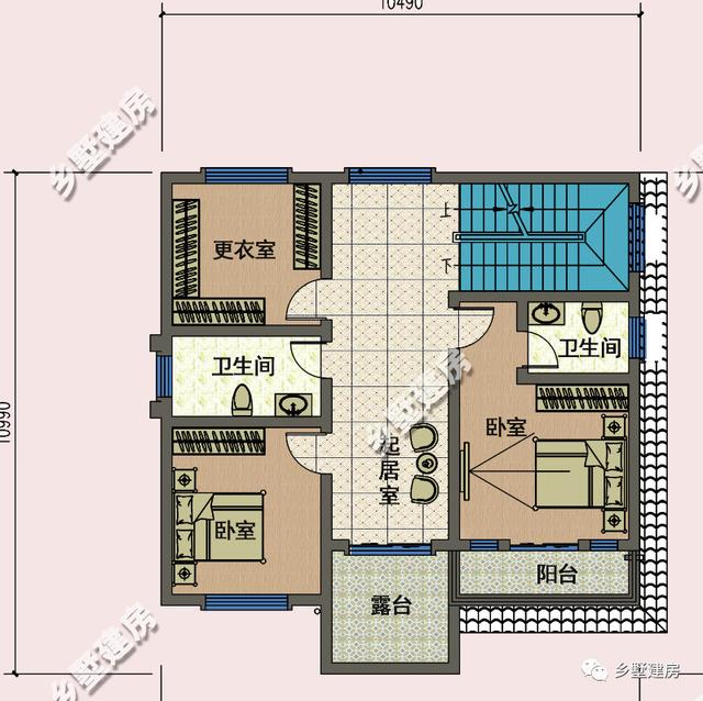 建房案例中最常見的小別墅設計圖，耀眼奪目，落落大方