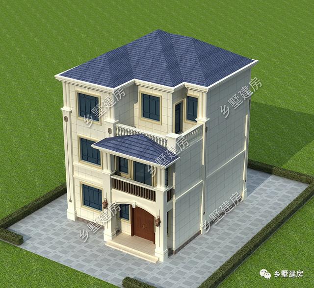 農村自建三層小樓房設計圖，美觀大方，外觀時尚
