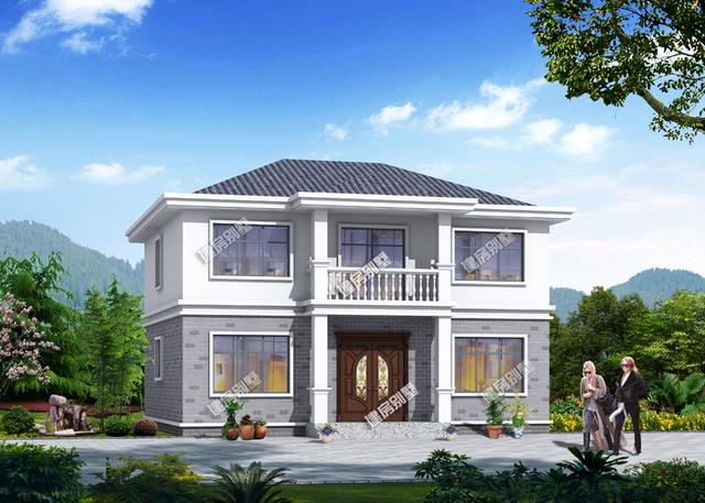 幾款兩層小別墅設計圖，戶型南北通透，35萬就搞定