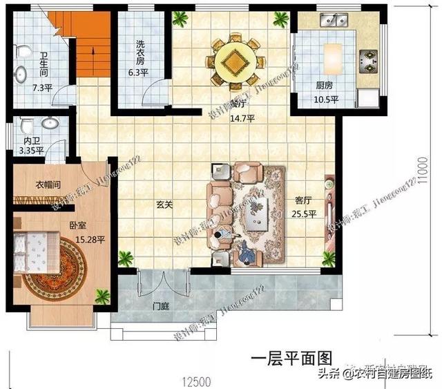 120平的三層別墅設計圖，2款案例25萬和35萬，時尚和經典中式你建哪款？