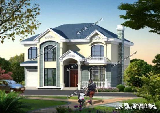 12款帶車庫的農(nóng)村別墅設(shè)計圖，一層12萬起，二層16萬起，三層30萬起