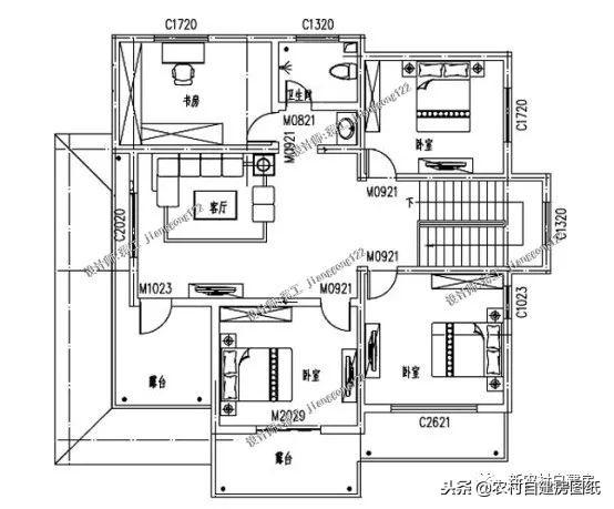 5款三層鄉(xiāng)村自建小別墅，框架結(jié)構(gòu)70年使用年限，三代都不過時