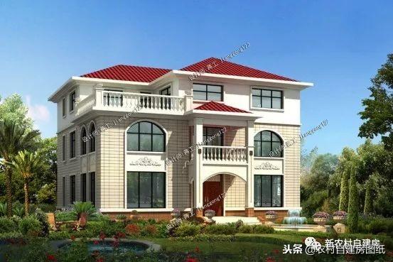 5款三層鄉(xiāng)村自建小別墅，框架結(jié)構(gòu)70年使用年限，三代都不過時