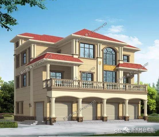 5款三層鄉(xiāng)村自建小別墅，框架結(jié)構(gòu)70年使用年限，三代都不過時