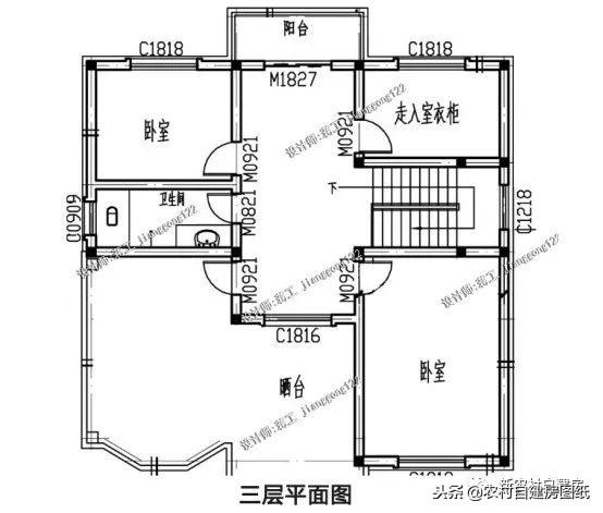 5款三層鄉(xiāng)村自建小別墅，框架結(jié)構(gòu)70年使用年限，三代都不過時