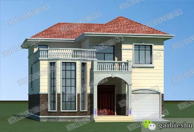 帶車庫+挑空客廳二層小別墅設計圖，11×12米你的理想首選！