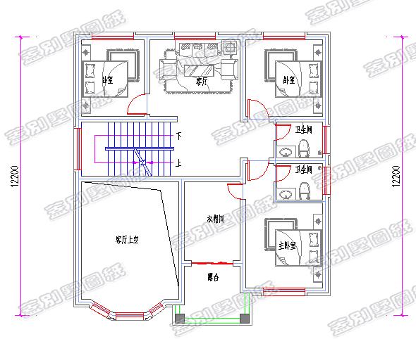 帶車庫+挑空客廳二層小別墅設計圖，11×12米你的理想首選！