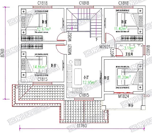 100平米帶車庫鄉(xiāng)村小別墅設計圖，您理想的溫馨小別墅！