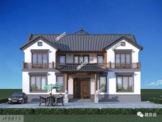 漂亮中式別墅設計圖，中國最美的房子，35萬就能建，漂亮有面子
