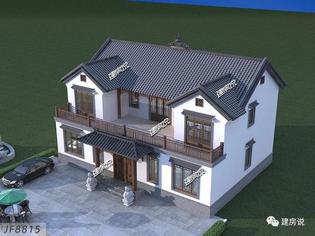 漂亮中式別墅設計圖，中國最美的房子，35萬就能建，漂亮有面子