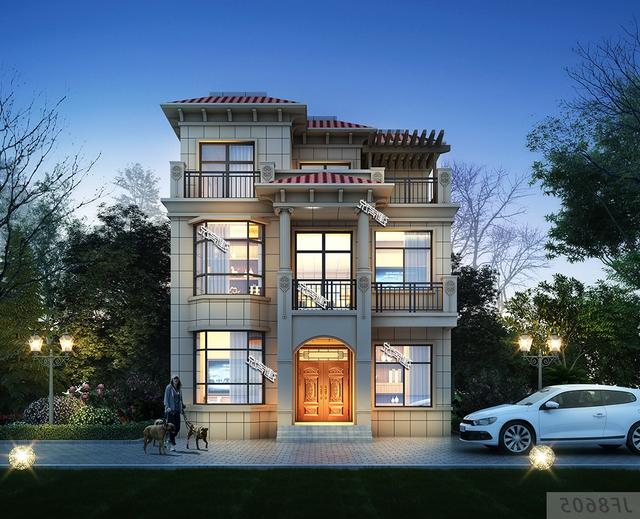 占地95㎡的3層別墅設(shè)計(jì)圖，開春就建一棟，搶個(gè)好彩頭