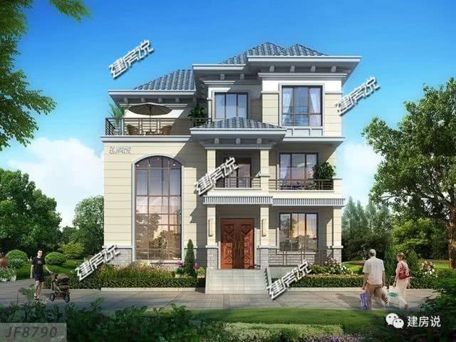 3層實用別墅設計圖，老家建新房，我強烈推薦這款！