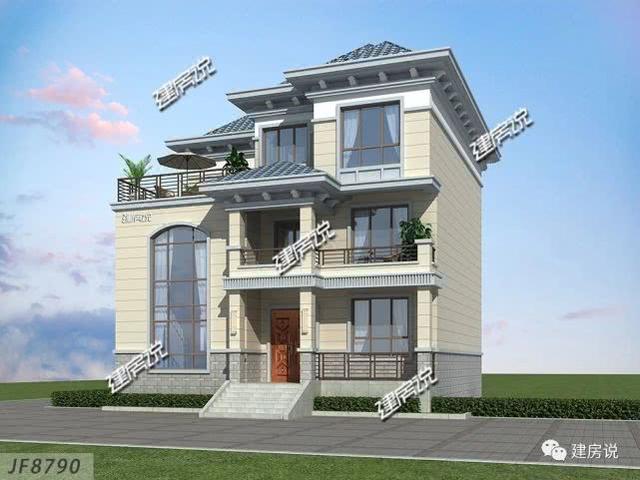 3層實用別墅設計圖，老家建新房，我強烈推薦這款！