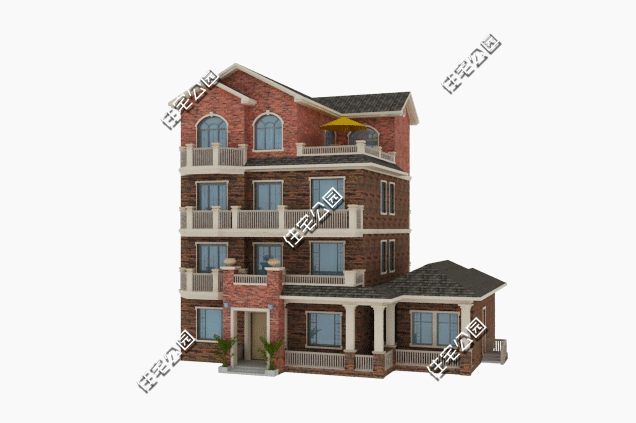 15X12米4層農村別墅設計圖，可實現隔代居住，三世同堂不是夢