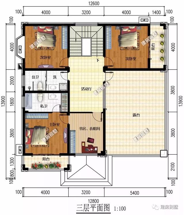 豪華別墅設(shè)計(jì)圖，建房尺寸相近的兩棟別墅戶型，有品位的人都在建