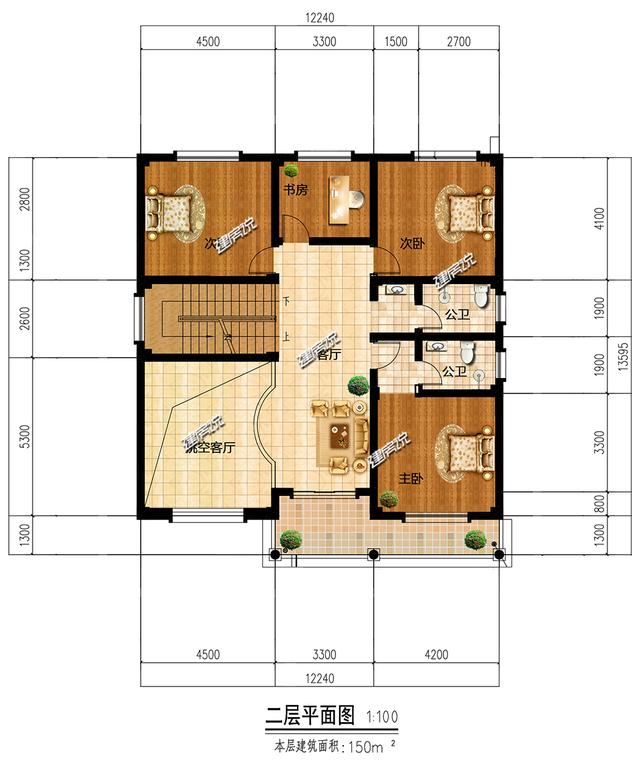 豪華歐式別墅設計圖，賺到了，花45萬建棟，等著門檻被踏爛