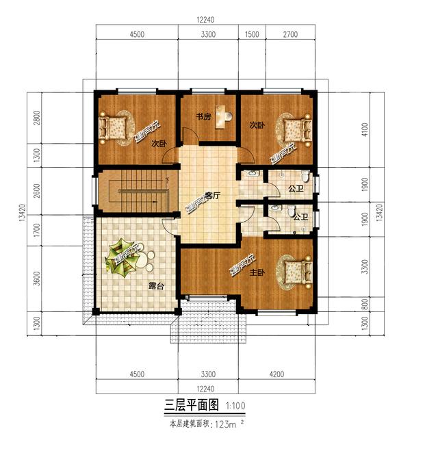 豪華歐式別墅設計圖，賺到了，花45萬建棟，等著門檻被踏爛