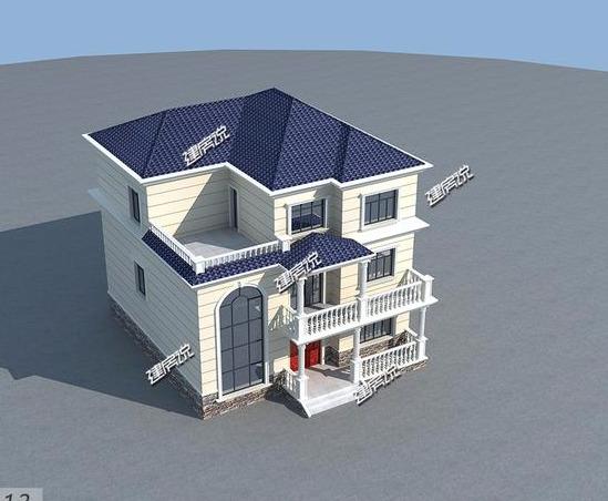豪華歐式別墅設計圖，賺到了，花45萬建棟，等著門檻被踏爛