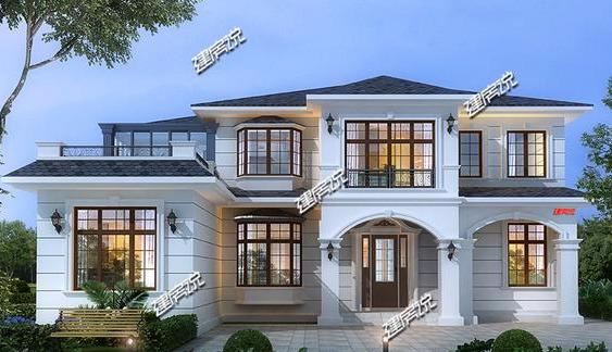 漂亮的二層歐式別墅設(shè)計(jì)圖，蓋在農(nóng)村沒人敢說你土