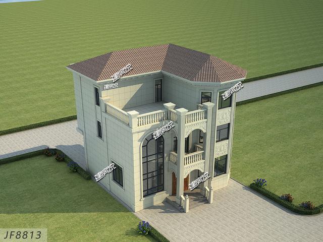 歐式豪宅設計圖，羨慕死全村人，大氣極了沒人敢說土