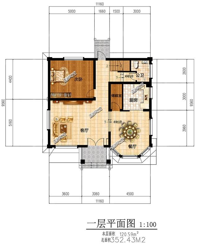 歐式豪宅設計圖，羨慕死全村人，大氣極了沒人敢說土